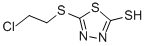Structure of 5-[(2-CHLOROETHYL)THIO]-1,3,4-THIADIAZOLE-2-THIOL