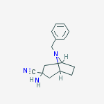 Structure of (3-EXO)-3-AMINO-8-(PHENYLMETHYL)-8-AZABICYCLO[3.2.1]OCTANE-3-CARBONITRILE