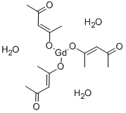 Structure of GADOLINIUM (III) ACETYLACETONATE HYDRATE (99.9%-GD) (REO)