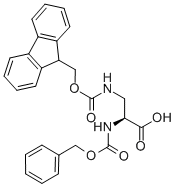 Chemical structure of Z-DAP(FMOC)-OH