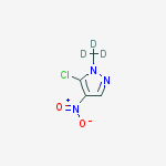 5-chloro-4-nitro-1-(trideuteriomethyl)pyrazole结构式