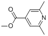 Structure of 2,6-DIMETHYLPYRIDINE-4-CARBOXYLIC ACID METHYL ESTER
