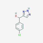 Chemical structure of (4-chlorophenyl)-(2h-triazol-4-yl)methanol