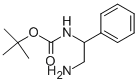 Structure of (2-AMINO-1-PHENYL-ETHYL)-CARBAMIC ACID TERT-BUTYL ESTER