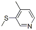 Pyridine,4-methyl-3-(methylthio)-结构式