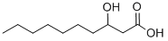 Structure of 3-HYDROXYDECANOIC ACID
