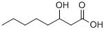 Structure of 3-HYDROXYOCTANOIC ACID