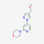 1-[2-(4-morpholinyl)-4-pyridinyl]-1H-Pyrazole-4-methanol结构式