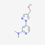 Structure of 1-(2-(Dimethylamino)pyridin-4-yl)-1H-pyrazol-4-yl)methanol