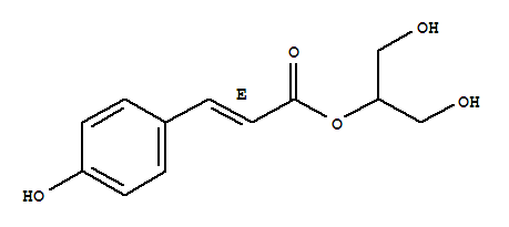 2-Propenoicacid, 3-(4-hydroxyphenyl)-, 2-hydroxy-1-(hydroxymethyl)ethyl ester, (E)-结构式