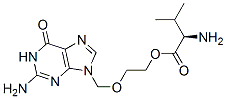 Structure of D-Valine,2-[(2-amino-1,6-dihydro-6-oxo-9H-purin-9-yl)methoxy]ethyl ester