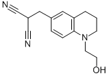 Structure of 6-(2,2-DICYANOVINYL)-N-(2-HYDROXYETHYL)-1,2,3,4-TETRAHYDROQUINOLINE