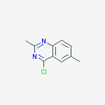 Structure of 4-chloro-2,6-dimethylquinazoline