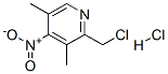 Structure of 4-NITRO 3,5-DIMETHYL 2-CHLOROMETHYL PYRIDINE.HCL