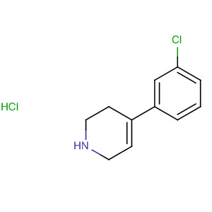 Chemical structure of Pyridine, 4-(3-chlorophenyl)-1,2,3,6-tetrahydro-, hydrochloride