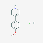 Structure of 4-(4-METHOXYPHENYL)-1,2,3,6-TETRAHYDROPYRIDINE HYDROCHLORIDE