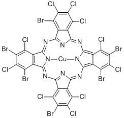 Structure of Pigment Green 36