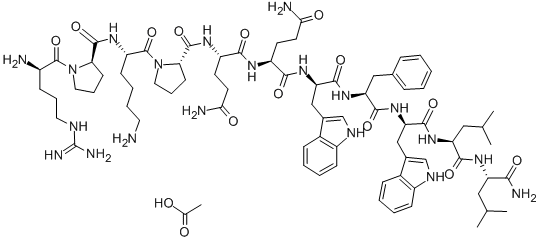 Structure of D-ARG-D-PRO-LYS-PRO-GLN-GLN-D-TRP-PHE-D-TRP-LEU-LEU-NH2 ACETATE SALT