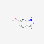 Structure of 3-iodo-6-methoxy-1-methylindazole