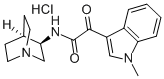 (R)-N-(1-AZABICYCLO[2.2.2]OCT-3-YL)-2-(1-METHYL-1H-INDOL-3-YL)-2-(1-METHYL-1H-INDOL-3-YL)-2-OXOACETAMIDE HYDROCHLORIDE结构式
