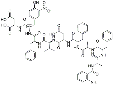 Structure of H-2-ABZ-ALA-PHE-ALA-PHE-ASP-VAL-PHE-3-NITRO-TYR-ASP-OH
