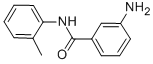 Structure of 3-amino-N-(2-methylphenyl)benzamide