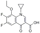 Structure of 3-Quinolinecarboxylic acid,1-cyclopropyl-8-ethoxy-6,7-difluoro-1,4-dihydro-4-oxo-