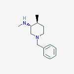 Structure of (3r,4s)-rel-n,4-dimethyl-1-(phenylmethyl)-3-piperidinamine
