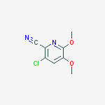 Structure of 3-chloro-5,6-dimethoxypyridine-2-carbonitrile