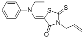 3-ALLYL-5-(N-ETHYLANILINO)METHYLENE-2-THIOXOTHIAZOLIDIN-4-ONE结构式