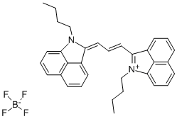Structure of 1-BUTYL-2-((E)-3-[1-BUTYLBENZO[CD]INDOL-2(1H)-YLIDENE]-1-PROPENYL)BENZO[CD]INDOLIUM TETRAFLUOROBORATE
