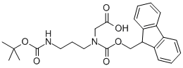 Structure of FMOC-N-(3-BOC-AMINOPROPYL)-GLYCINE