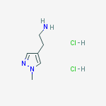 Structure of 2-(1-methylpyrazol-4-yl)ethanamine;dihydrochloride
