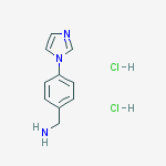 Structure of (4-imidazol-1-ylphenyl)methanamine;dihydrochloride