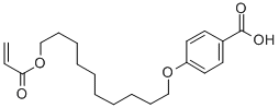 Structure of 4-(10-ACRYLOYLOXY-N-DEC-1-YLOXY)BENZOIC ACID