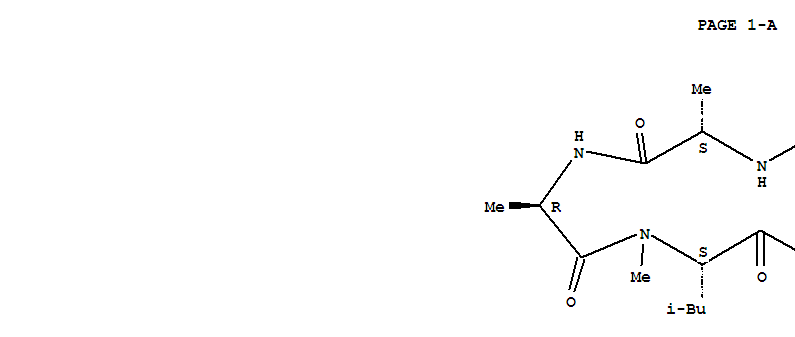 Structure of (melle-4)cyclosporin