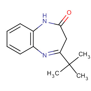 Structure of 2H-1,5-Benzodiazepin-2-one, 4-(1,1-dimethylethyl)-1,3-dihydro-