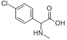 Structure of 4-CHLORO-ALPHA-(METHYLAMINO)BENZENE ACETIC ACID