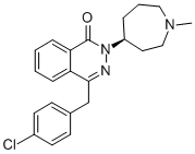 Structure of (S)-4-[(4-Chlorophenyl)methyl]-2-(hexahydro-1-methyl-1H-azepin-4-yl)-1(2H)-phthalazinone