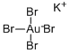 Structure of POTASSIUM TETRABROMOAURATE(III)
