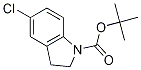 Structure of 1H-Indole-1-carboxylic acid, 5-chloro-2,3-dihydro-, 1,1-dimethylethylester