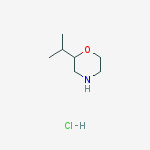 Structure of 2-IsopropylMorpholine hydrochloride
