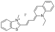 Structure of 4,5-Benzo-1-ethyl-3-methyl-chinathiacarbocyanineiodide