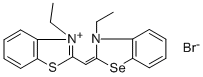 Structure of 2-[(3-ETHYL-BENZOTHIAZOLIUM-2-YL)-METHYLEN]-3-ETHYL-2,3-DIHYDROBEZOSELENAZOL BROMIDE
