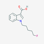 Structure of 1-(5-fluoropentyl)-1h-indole-3-carboxylic Acid