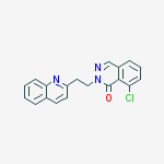Structure of 8-chloro-2-(2-quinolin-2-ylethyl)phthalazin-1-one