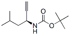 Carbamic acid,N-[(1S)-1-ethynyl-3-methylbutyl]-, 1,1-dimethylethyl ester结构式