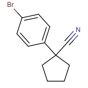 Structure of 1-(4-bromophenyl)cyclopentanecarbonitrile(SALTDATA: FREE)