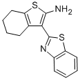 Structure of 3-BENZOTHIAZOL-2-YL-4,5,6,7-TETRAHYDRO-BENZO[B]THIOPHEN-2-YLAMINE