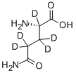 L-谷氨酰胺-2,3,3,4,4-D5结构式